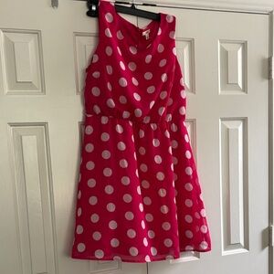 Cato Pink and White A-Line Sundress